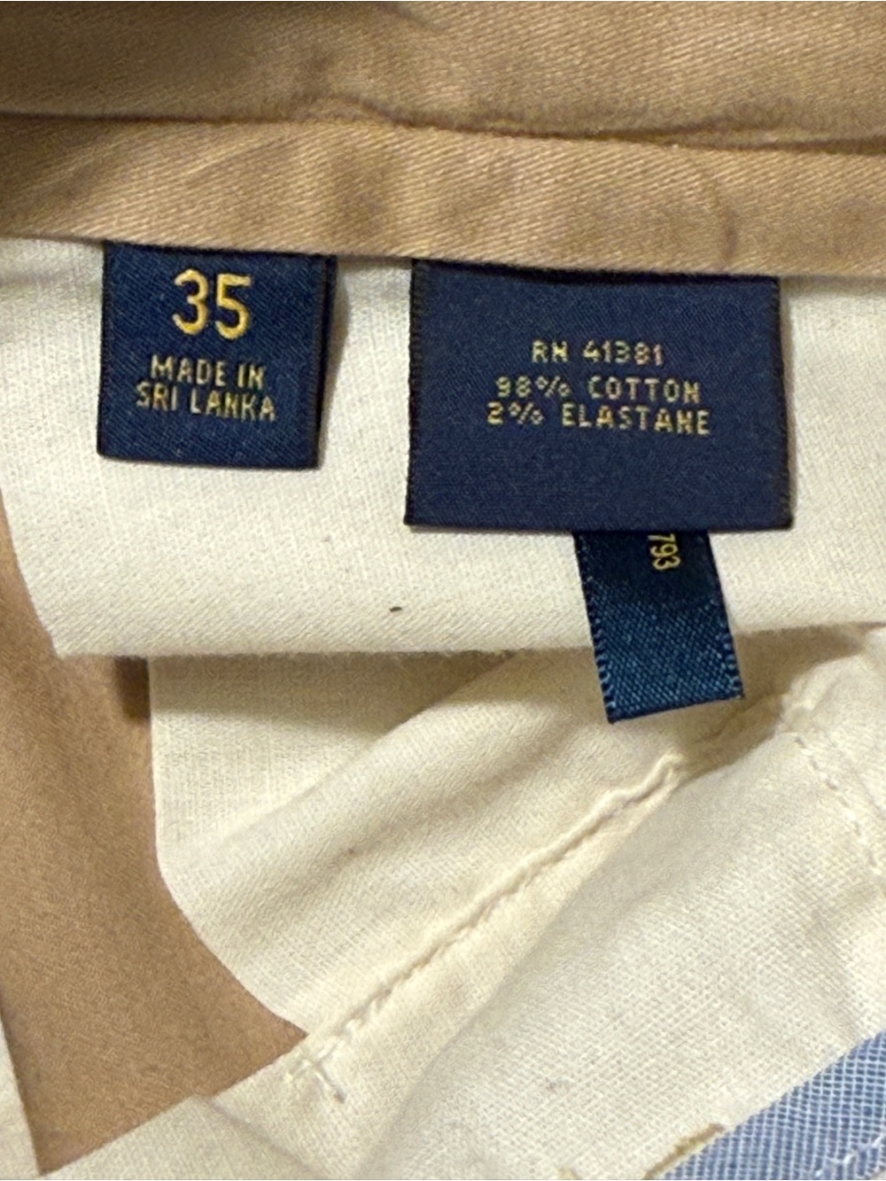 Polo Ralph Lauren Men’s 35W Stretch Classic Fit 9” Khaki Shorts - Picture 12 of 13